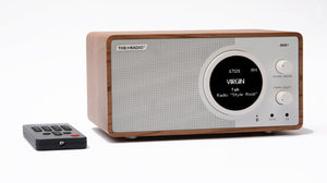 PlusAudio The +Radio DAB+ Cherry/White | Melbourne Hi Fi | Hawthorn VIC