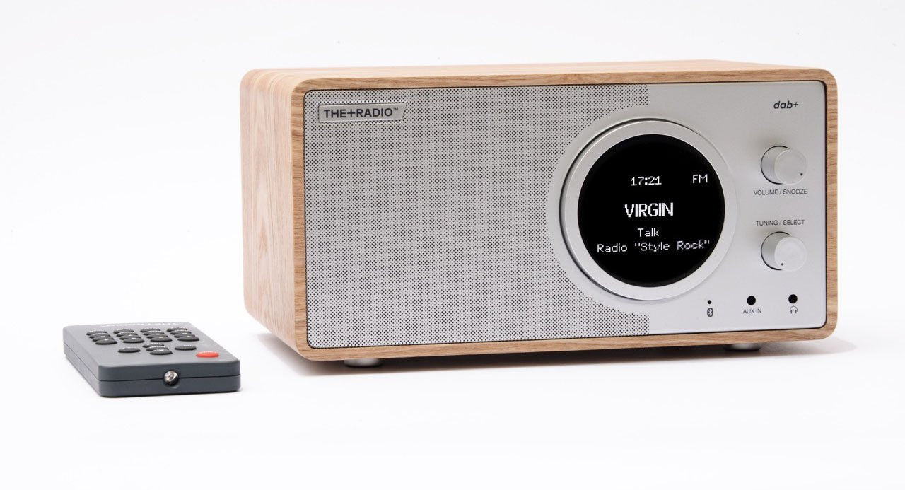 PlusAudio The +Radio DAB+ Oak/Silver | Melbourne Hi Fi | Hawthorn VIC