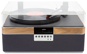 PlusAudio The +Record Player Carbon Walnut | Melbourne Hi Fi | Hawthorn VIC