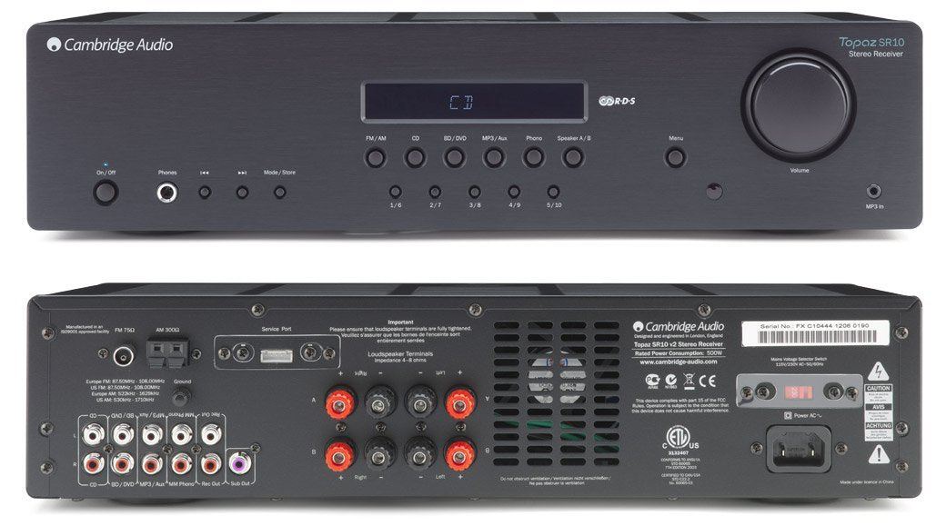 Cambridge Audio SR10 Stereo Receiver - weboptimizers testing